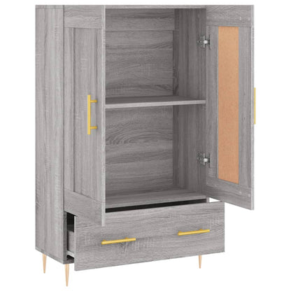 vidaXL Highboard Grey Sonoma 69.5x31x115 cm Engineered Wood 6