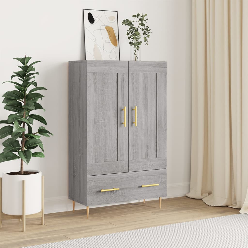vidaXL Highboard Grey Sonoma 69.5x31x115 cm Engineered Wood 1