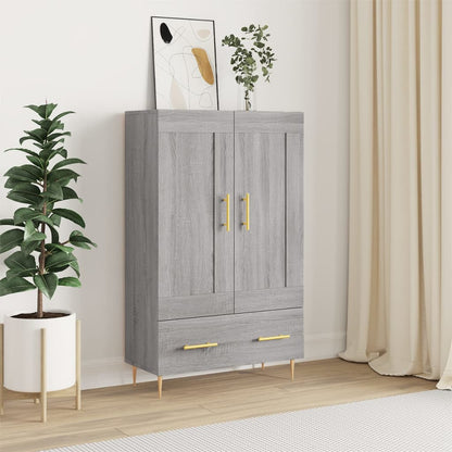 vidaXL Highboard Grey Sonoma 69.5x31x115 cm Engineered Wood 1