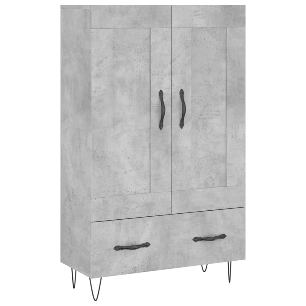 Highboard 69,5x31x115 cm Engineered Wood Concrete grey