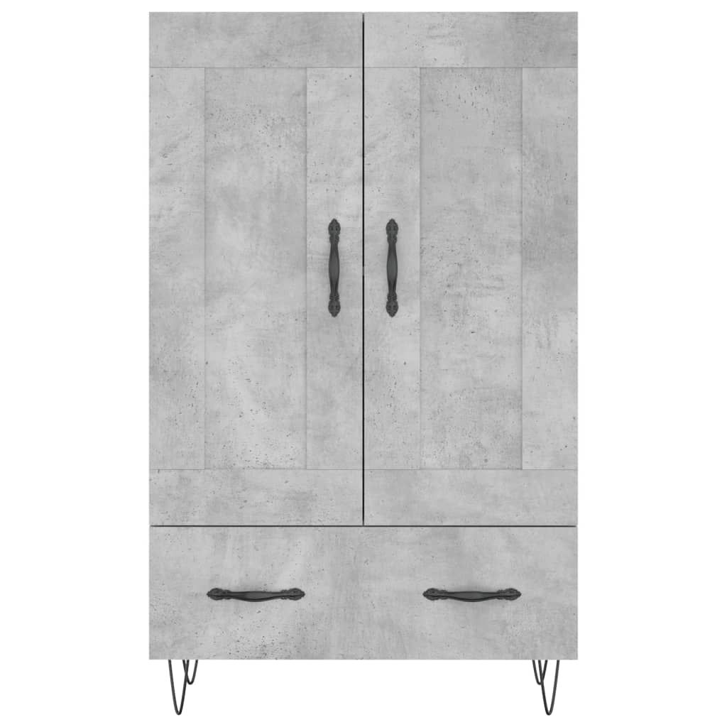 Highboard 69,5x31x115 cm Engineered Wood Concrete grey