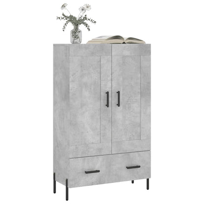 vidaXL Highboard Concrete Grey 69.5x31x115 cm Engineered Wood 3