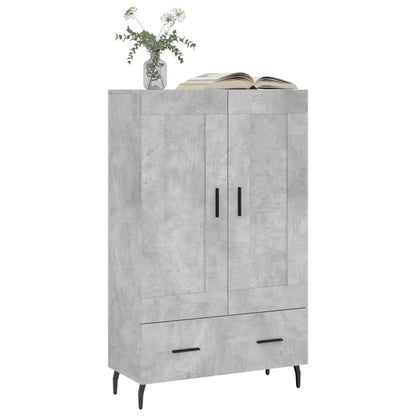 vidaXL Highboard Concrete Grey 69.5x31x115 cm Engineered Wood 3