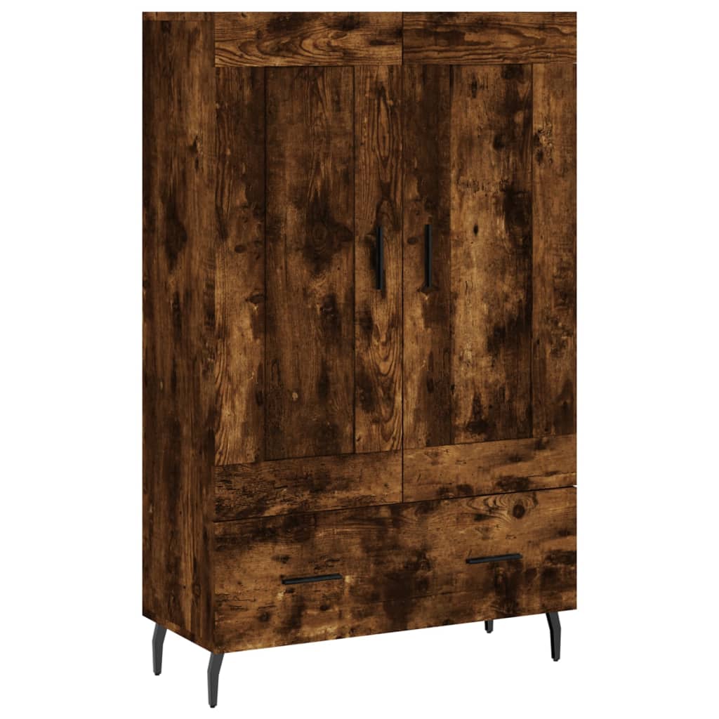 vidaXL Highboard Smoked Oak 69.5x31x115 cm Engineered Wood 2