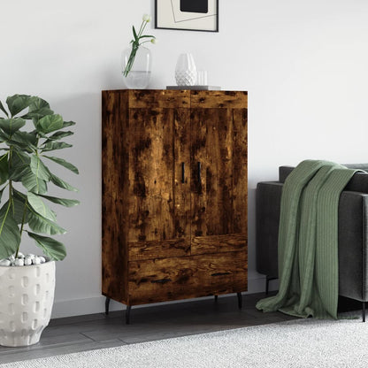 vidaXL Highboard Smoked Oak 69.5x31x115 cm Engineered Wood 1