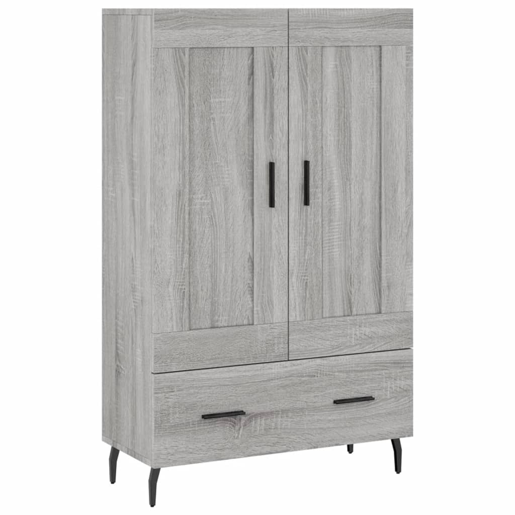 vidaXL Highboard Grey Sonoma 69.5x31x115 cm Engineered Wood 2