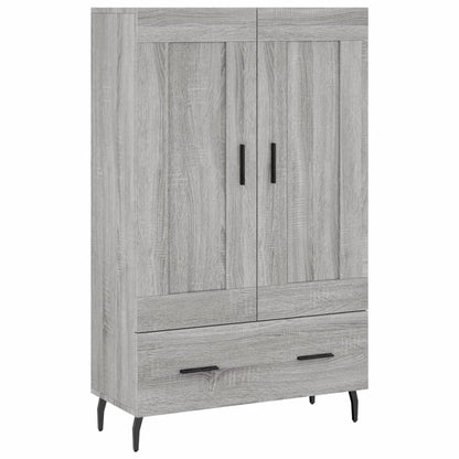 vidaXL Highboard Grey Sonoma 69.5x31x115 cm Engineered Wood 2