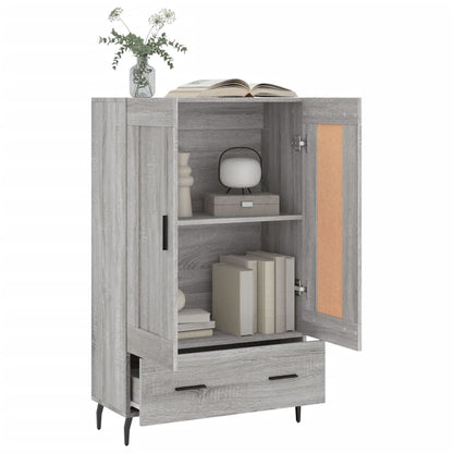 vidaXL Highboard Grey Sonoma 69.5x31x115 cm Engineered Wood 4