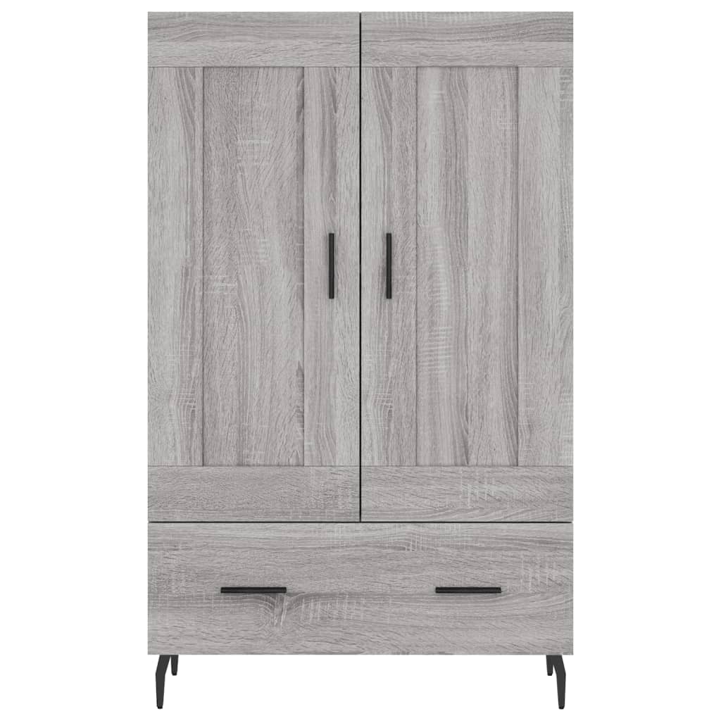 vidaXL Highboard Grey Sonoma 69.5x31x115 cm Engineered Wood 5