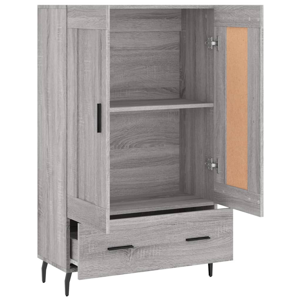 vidaXL Highboard Grey Sonoma 69.5x31x115 cm Engineered Wood 6