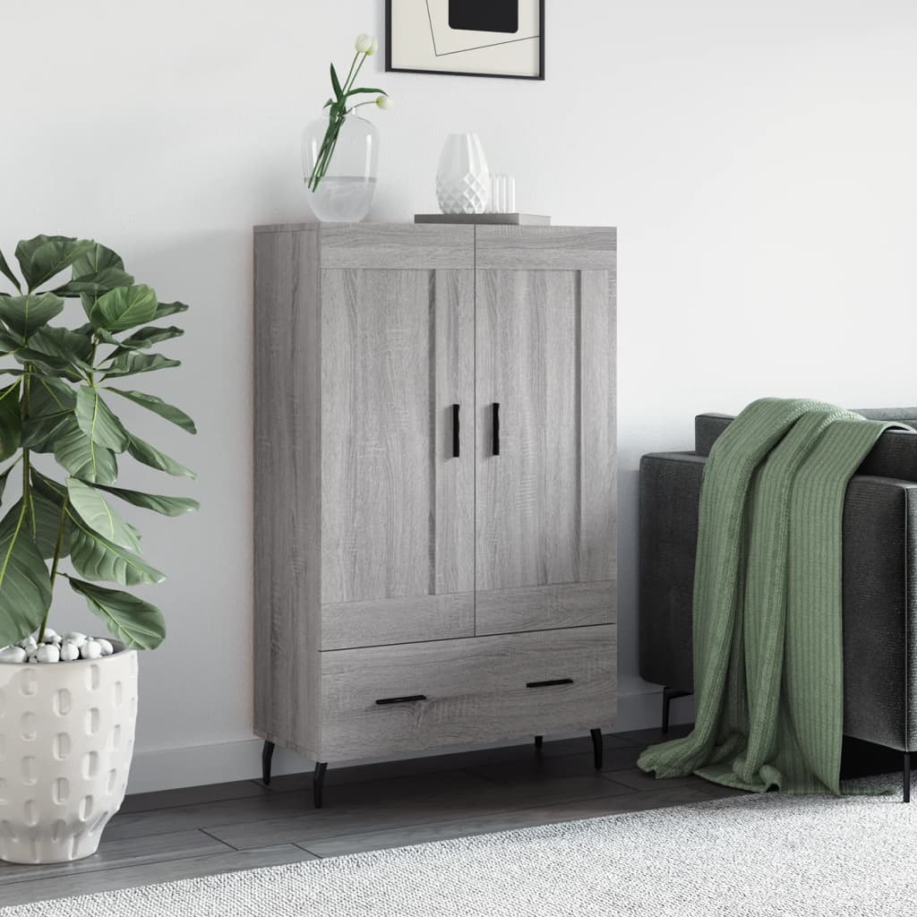 vidaXL Highboard Grey Sonoma 69.5x31x115 cm Engineered Wood 1