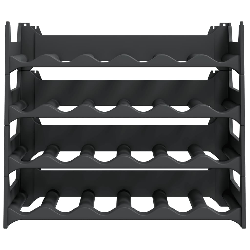 vidaXL Wine Rack for 24 Bottles PP Stackable 3