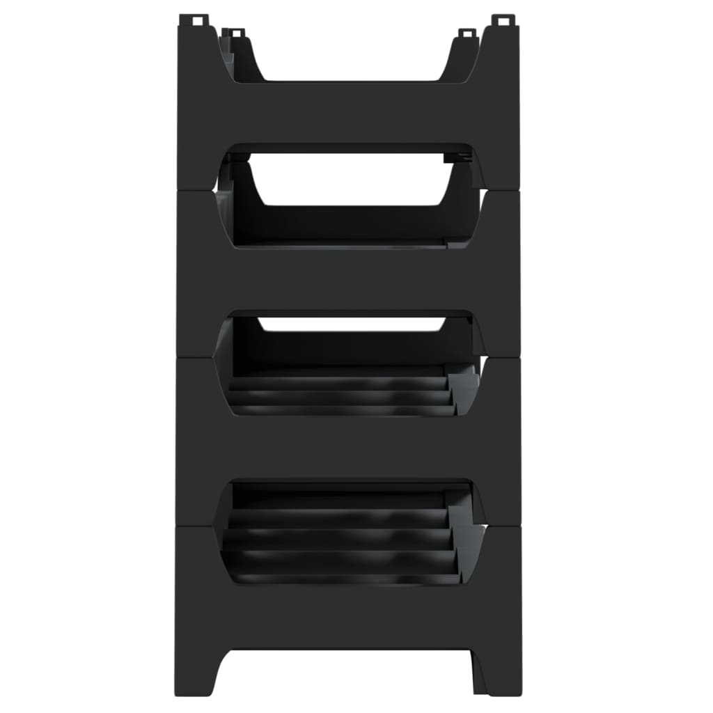 vidaXL Wine Rack for 24 Bottles PP Stackable 4