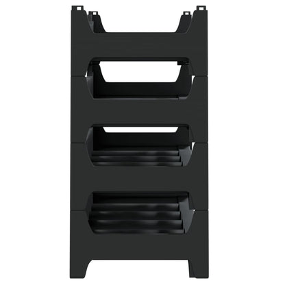 vidaXL Wine Rack for 24 Bottles PP Stackable 4