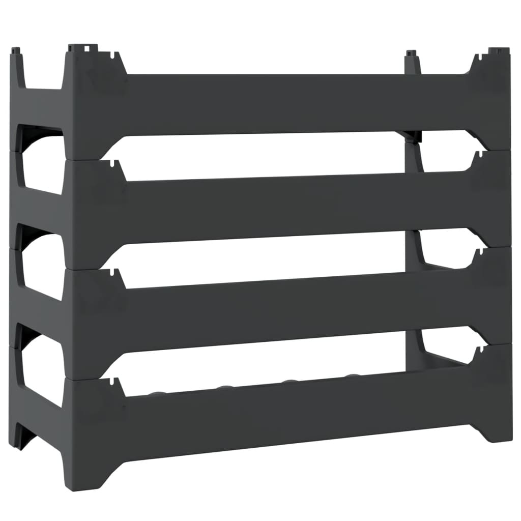vidaXL Wine Rack for 24 Bottles PP Stackable 5
