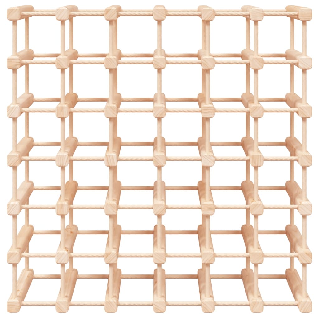 vidaXL Wine Rack for 42 Bottles 68.5x23x68.5 cm Solid Wood Pine 3