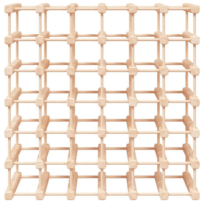 vidaXL Wine Rack for 42 Bottles 68.5x23x68.5 cm Solid Wood Pine 3