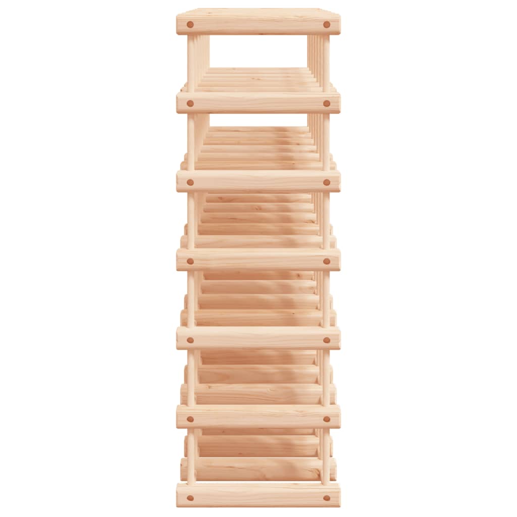 vidaXL Wine Rack for 42 Bottles 68.5x23x68.5 cm Solid Wood Pine 4