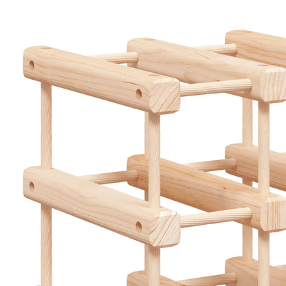vidaXL Wine Rack for 42 Bottles 68.5x23x68.5 cm Solid Wood Pine 6