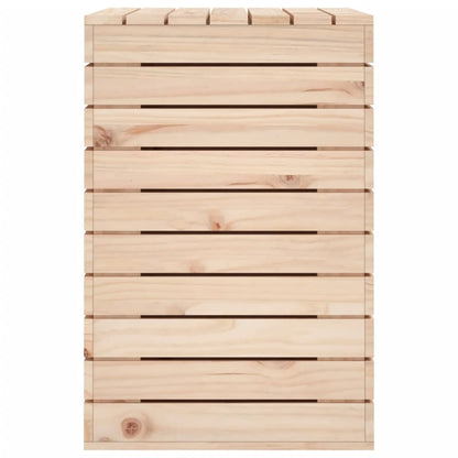 vidaXL Laundry Basket 88.5x44x66 cm Solid Wood Pine 6