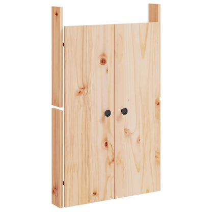 vidaXL Outdoor Kitchen Doors "MEPPEL" 2 pcs 50x9x82 cm Solid Wood Pine 3