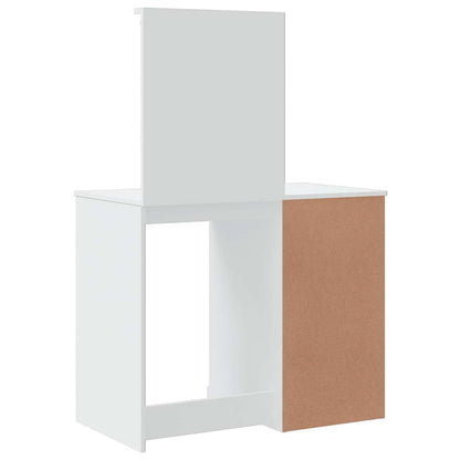 vidaXL Dressing Table with LED Lights White 90x42x132,5 cm 6