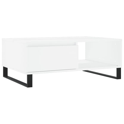 vidaXL Coffee Table White 90x60x35 cm Engineered Wood 2
