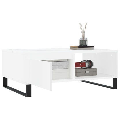 vidaXL Coffee Table White 90x60x35 cm Engineered Wood 4