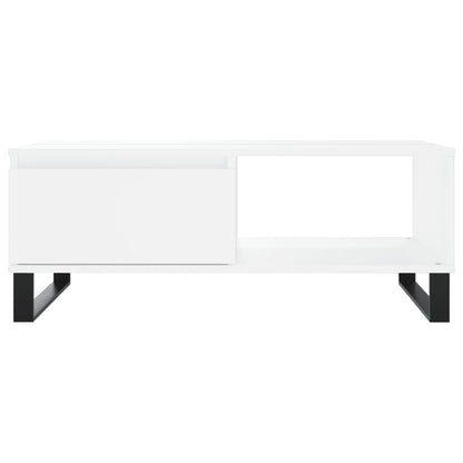 vidaXL Coffee Table White 90x60x35 cm Engineered Wood 5