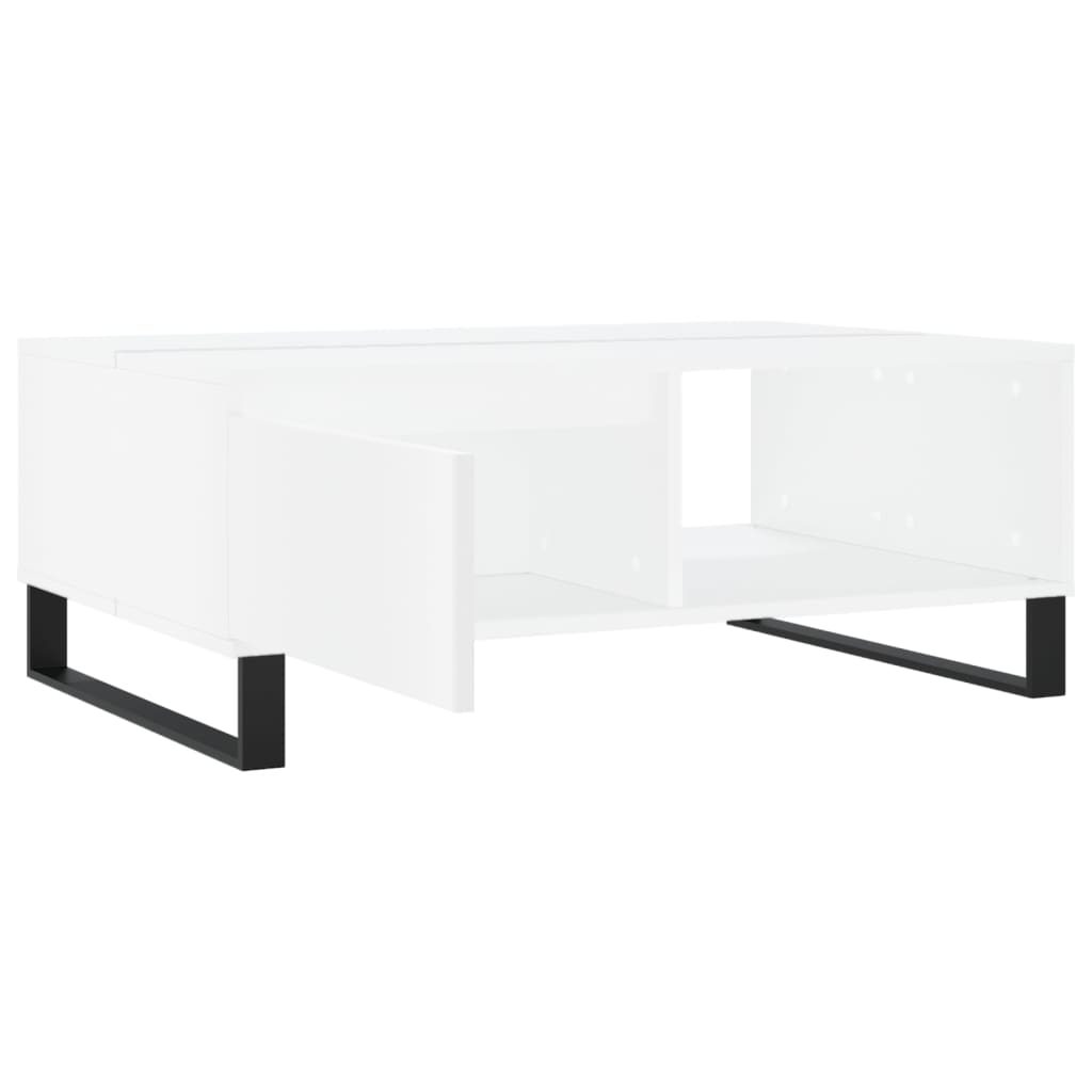 vidaXL Coffee Table White 90x60x35 cm Engineered Wood 6
