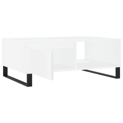 vidaXL Coffee Table White 90x60x35 cm Engineered Wood 6