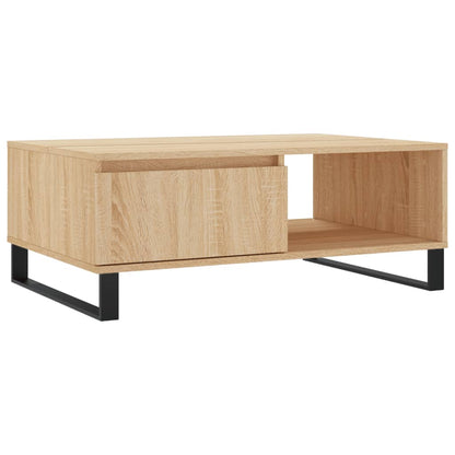 vidaXL Coffee Table Sonoma Oak 90x60x35 cm Engineered Wood 2