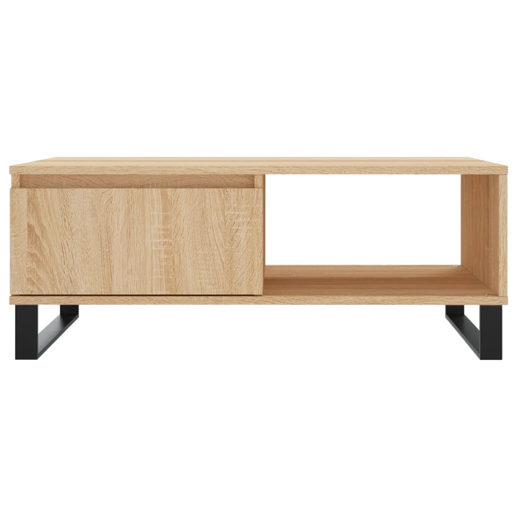 vidaXL Coffee Table Sonoma Oak 90x60x35 cm Engineered Wood 5