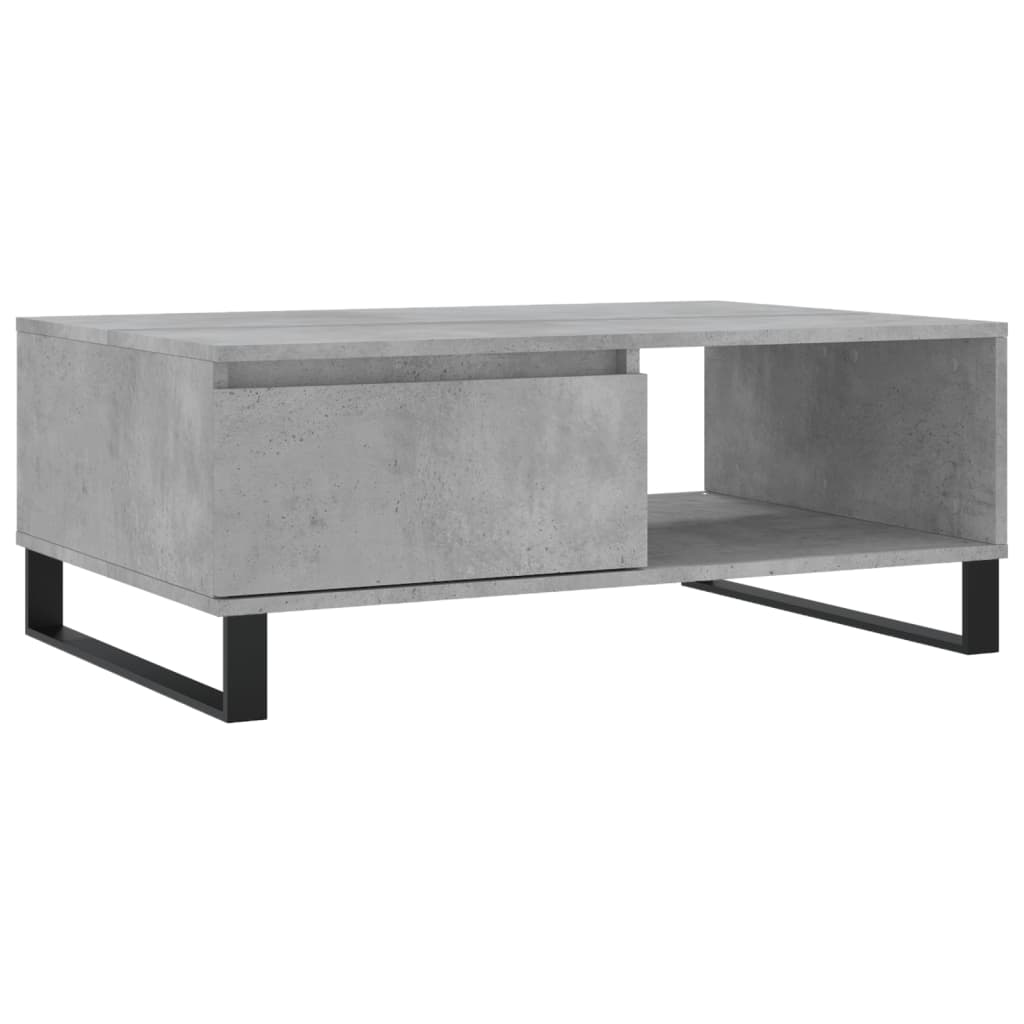 vidaXL Coffee Table Concrete Grey 90x60x35 cm Engineered Wood 2