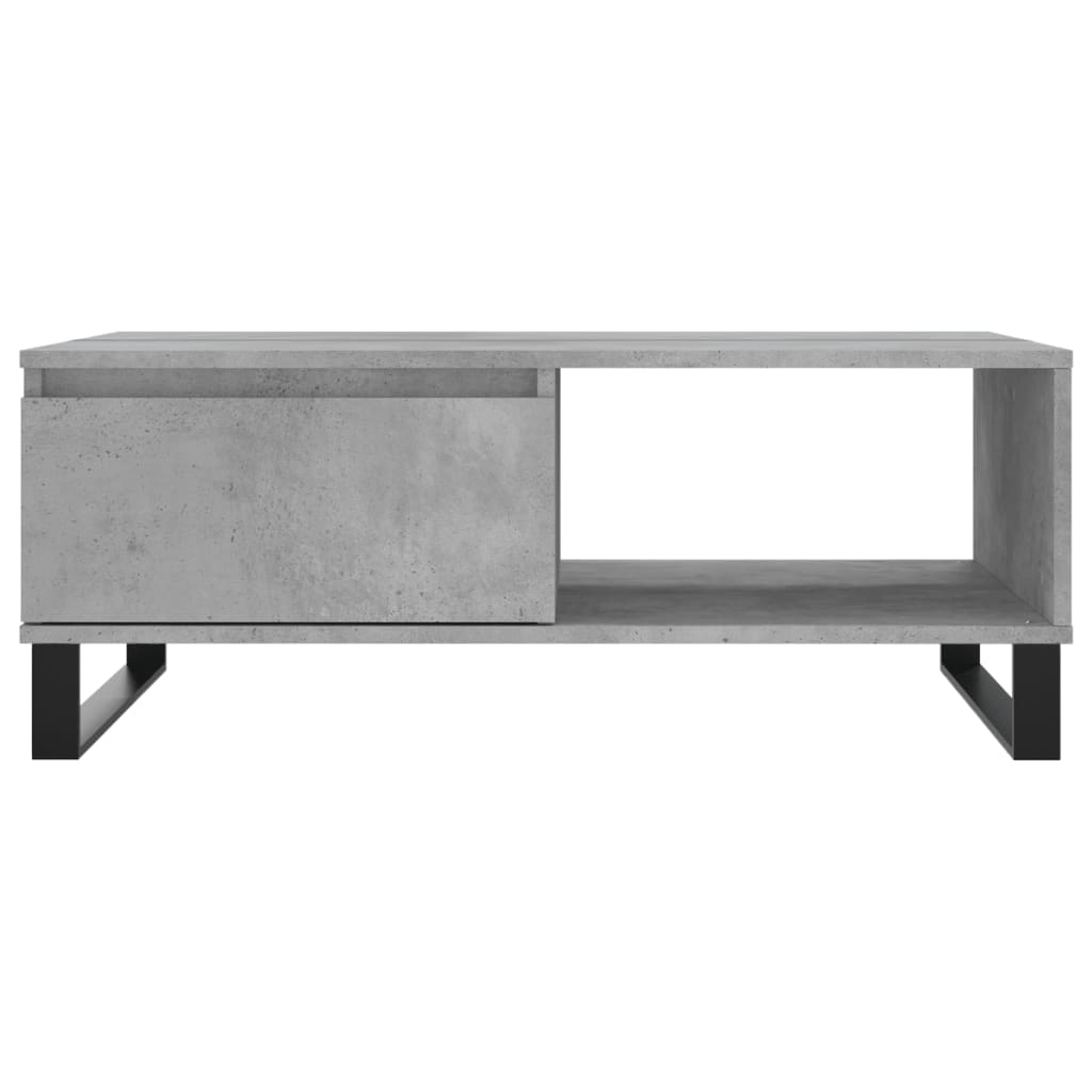 Coffee Table 90x60x35 cm Engineered Wood Concrete grey