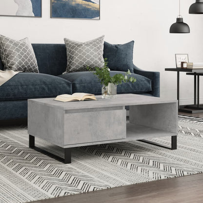 vidaXL Coffee Table Concrete Grey 90x60x35 cm Engineered Wood 1