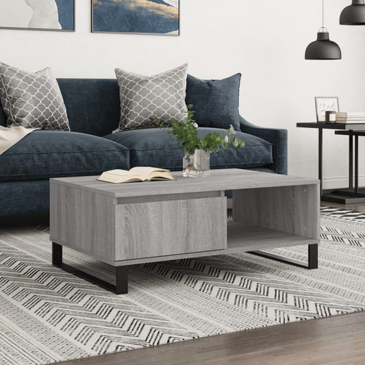 vidaXL Coffee Table Grey Sonoma 90x60x35 cm Engineered Wood 1