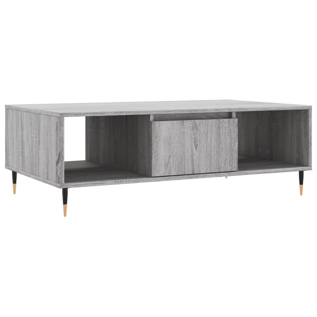 vidaXL Coffee Table Grey Sonoma 104x60x35 cm Engineered Wood 2