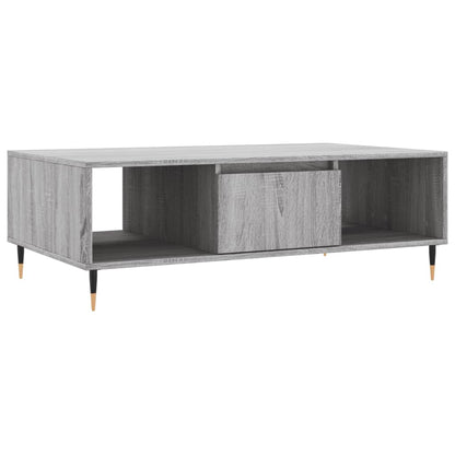 vidaXL Coffee Table Grey Sonoma 104x60x35 cm Engineered Wood 2