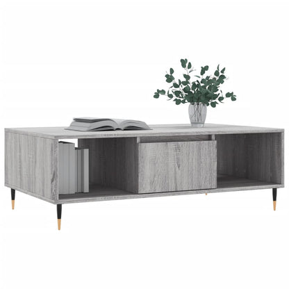 vidaXL Coffee Table Grey Sonoma 104x60x35 cm Engineered Wood 3