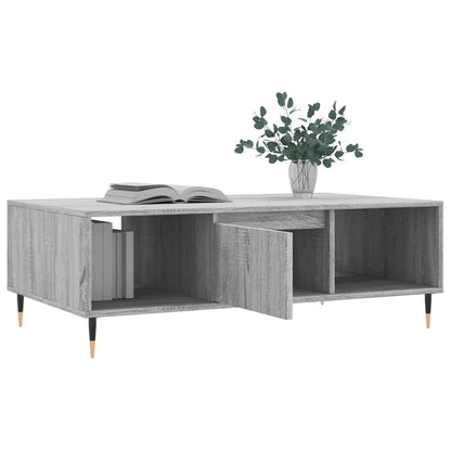 vidaXL Coffee Table Grey Sonoma 104x60x35 cm Engineered Wood 4