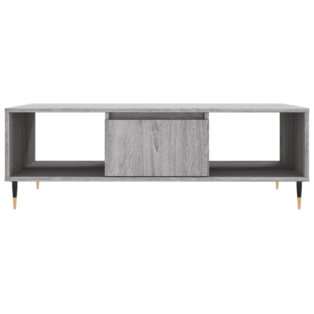 vidaXL Coffee Table Grey Sonoma 104x60x35 cm Engineered Wood 5