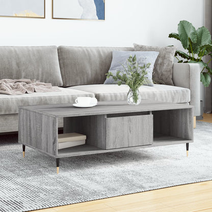 vidaXL Coffee Table Grey Sonoma 104x60x35 cm Engineered Wood 1