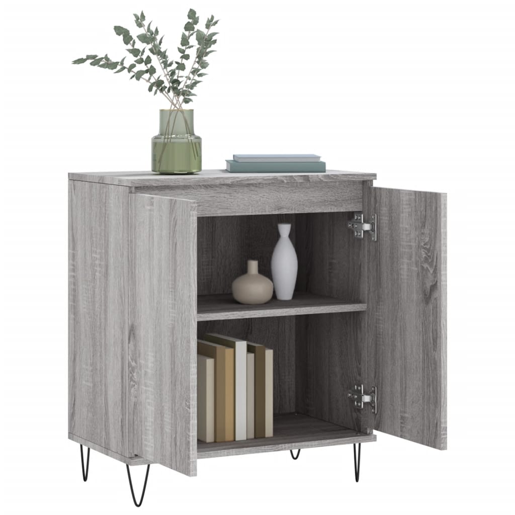 vidaXL Sideboard Grey Sonoma 60x35x70 cm Engineered Wood 4