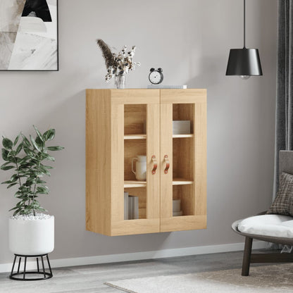 vidaXL Wall Mounted Cabinet Sonoma Oak 69.5x34x90 cm 3