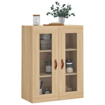 vidaXL Wall Mounted Cabinet Sonoma Oak 69.5x34x90 cm 4