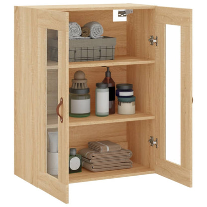 vidaXL Wall Mounted Cabinet Sonoma Oak 69.5x34x90 cm 5