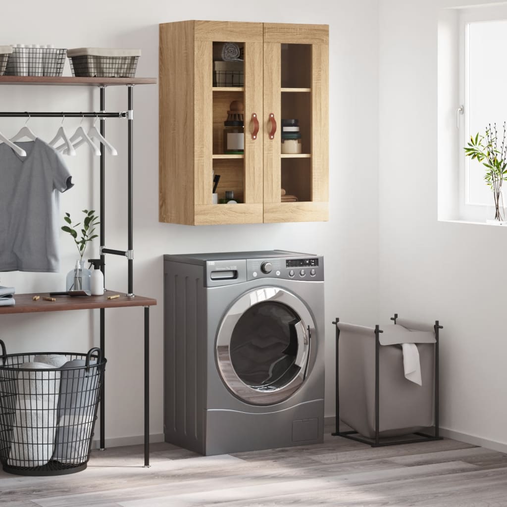 vidaXL Wall Mounted Cabinet Sonoma Oak 69.5x34x90 cm 1