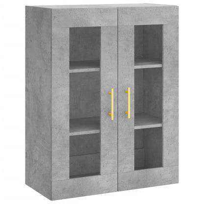 vidaXL Wall Mounted Cabinet Concrete Grey 69.5x34x90 cm 2