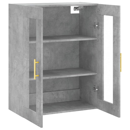 vidaXL Wall Mounted Cabinet Concrete Grey 69.5x34x90 cm 6